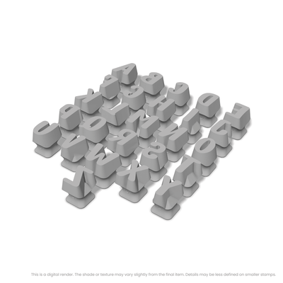 Nerko One | All Caps | Alphabet Stamp Sets - Ceramind® Tools
