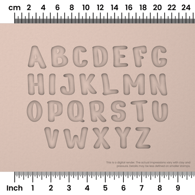 Nerko One | All Caps | Alphabet Stamp Sets - Ceramind® Tools