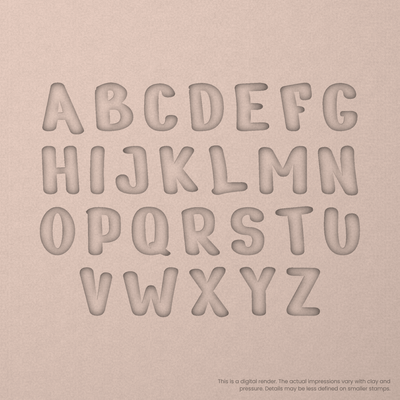 Nerko One | Font Rail Stamp Sets | Letters, Numbers, and Symbols - Ceramind® Tools