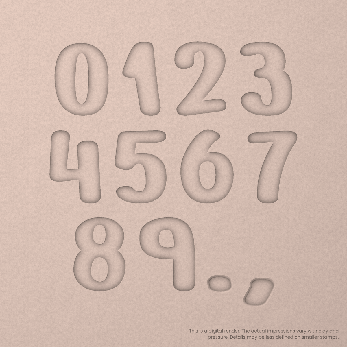 Nerko One | Font Rail Stamp Sets | Letters, Numbers, and Symbols - Ceramind® Tools