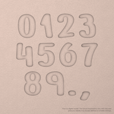 Nerko One | Font Rail Stamp Sets | Letters, Numbers, and Symbols - Ceramind® Tools