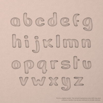 Nerko One | Font Rail Stamp Sets | Letters, Numbers, and Symbols - Ceramind® Tools