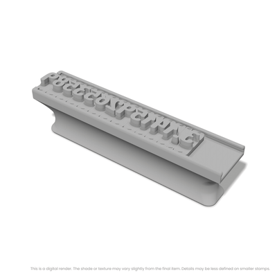 Nerko One | Font Rail Stamp Sets | Letters, Numbers, and Symbols - Ceramind® Tools