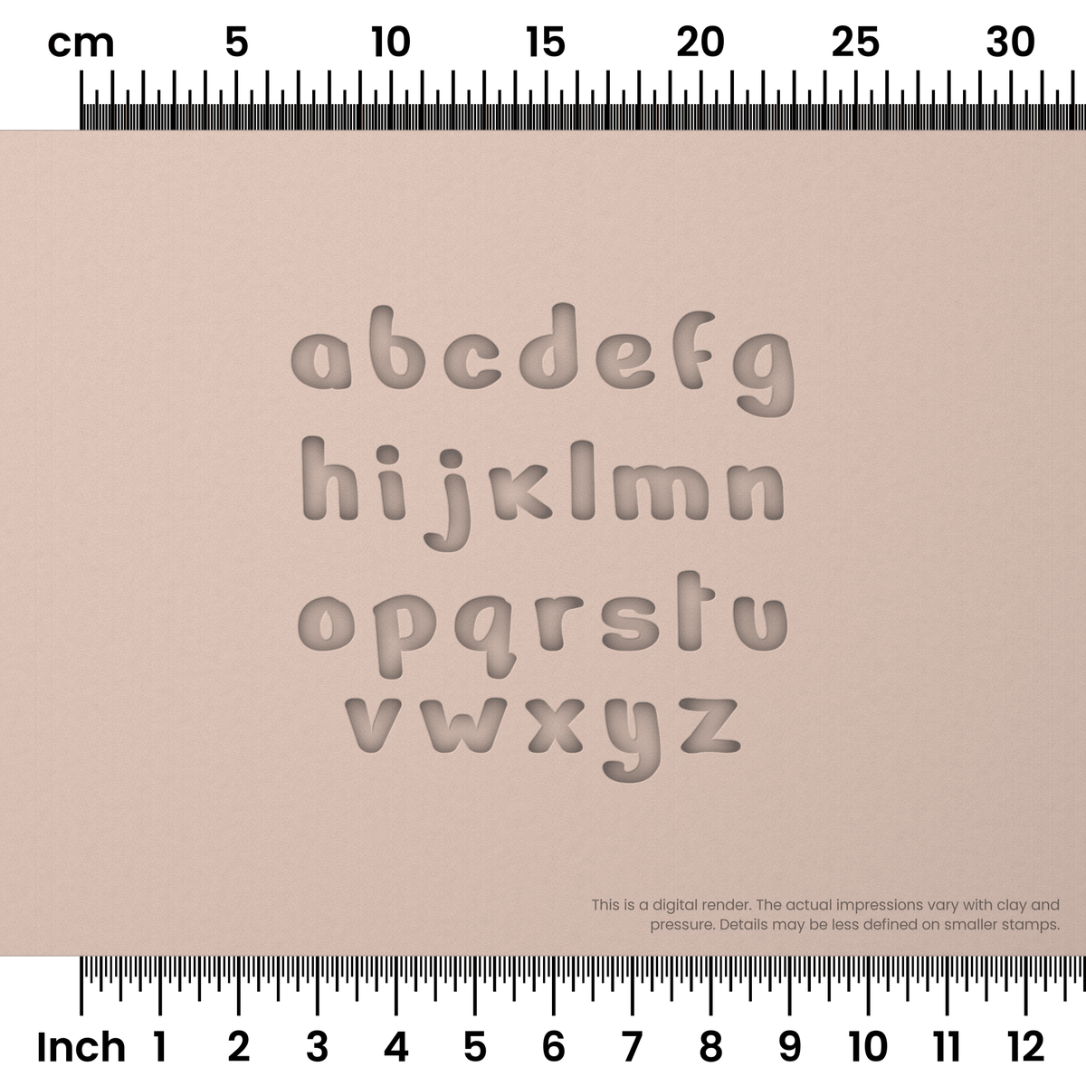 Nerko One | Lowercase | Alphabet Stamp Sets - Ceramind® Tools