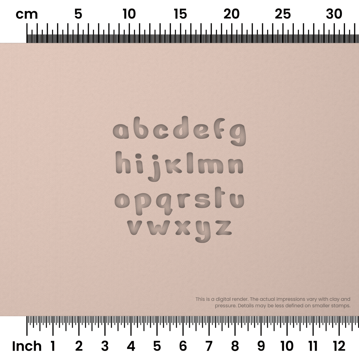 Nerko One | Lowercase | Alphabet Stamp Sets - Ceramind® Tools