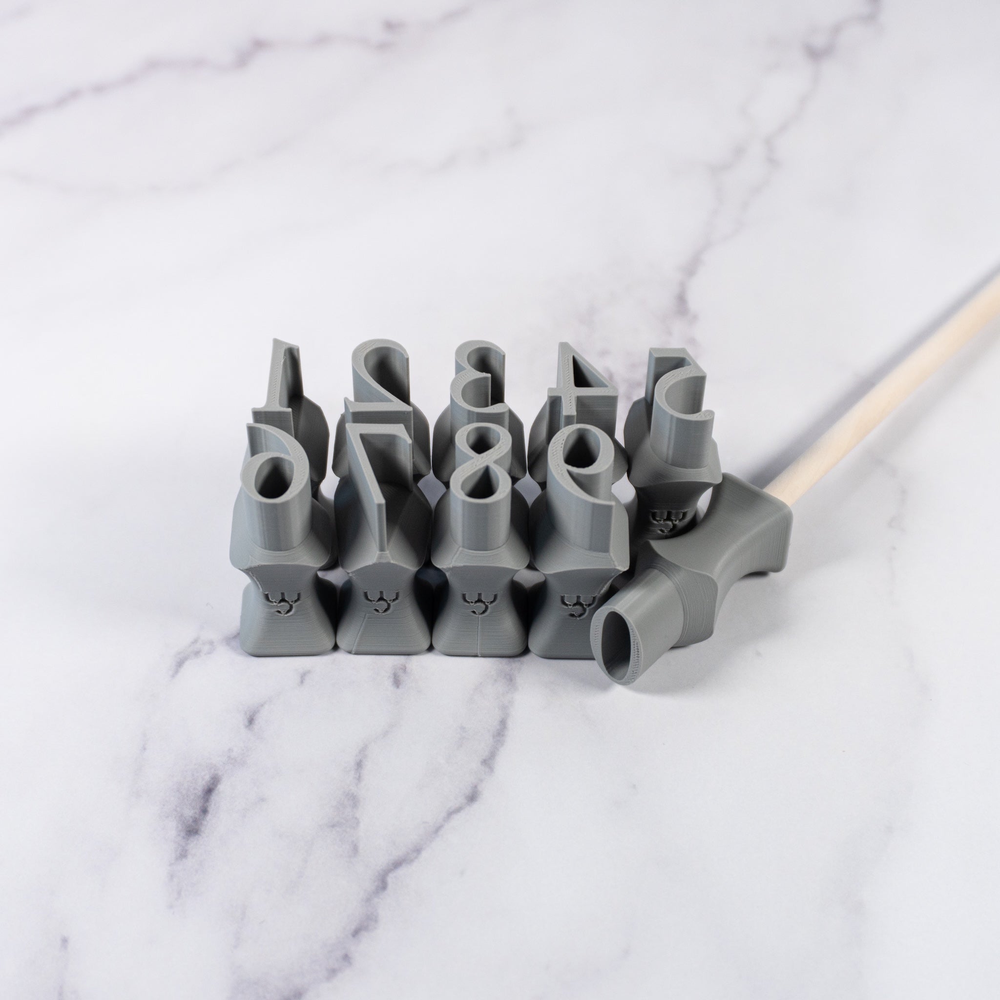 Numbers Stamp Set | Times New Roman Font - Ceramind® Tools
