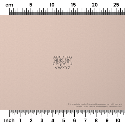 Nunito | All Caps | Alphabet Stamp Sets - Ceramind® Tools