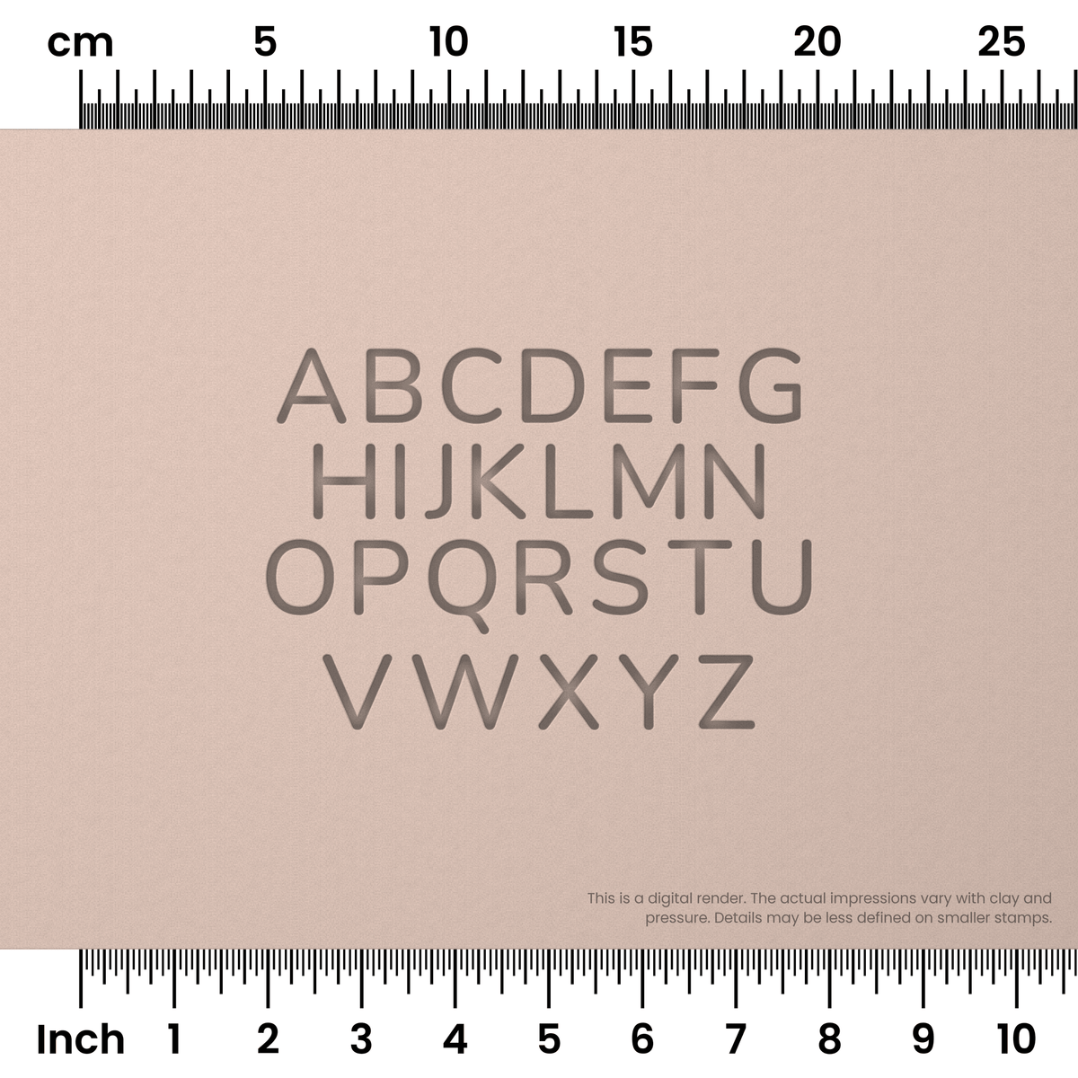 Nunito | All Caps | Alphabet Stamp Sets - Ceramind® Tools