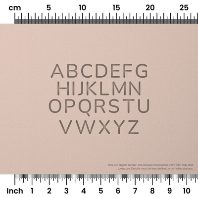 Nunito | All Caps | Alphabet Stamp Sets - Ceramind® Tools