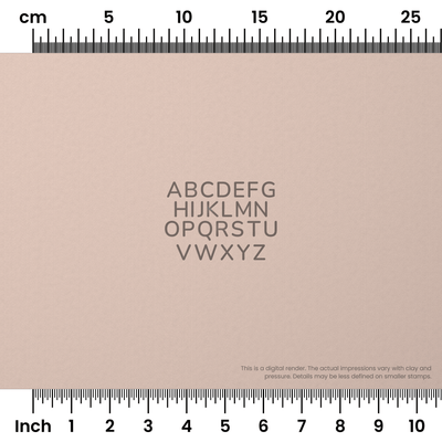 Nunito | All Caps | Alphabet Stamp Sets - Ceramind® Tools