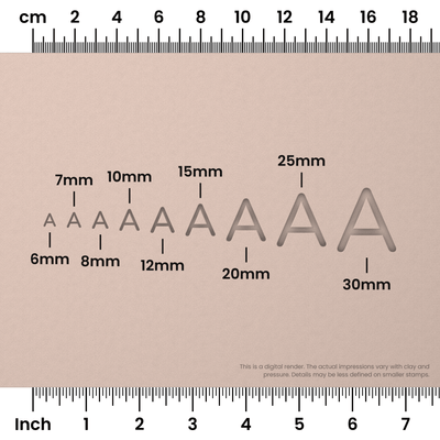Nunito | All Caps | Alphabet Stamp Sets - Ceramind® Tools