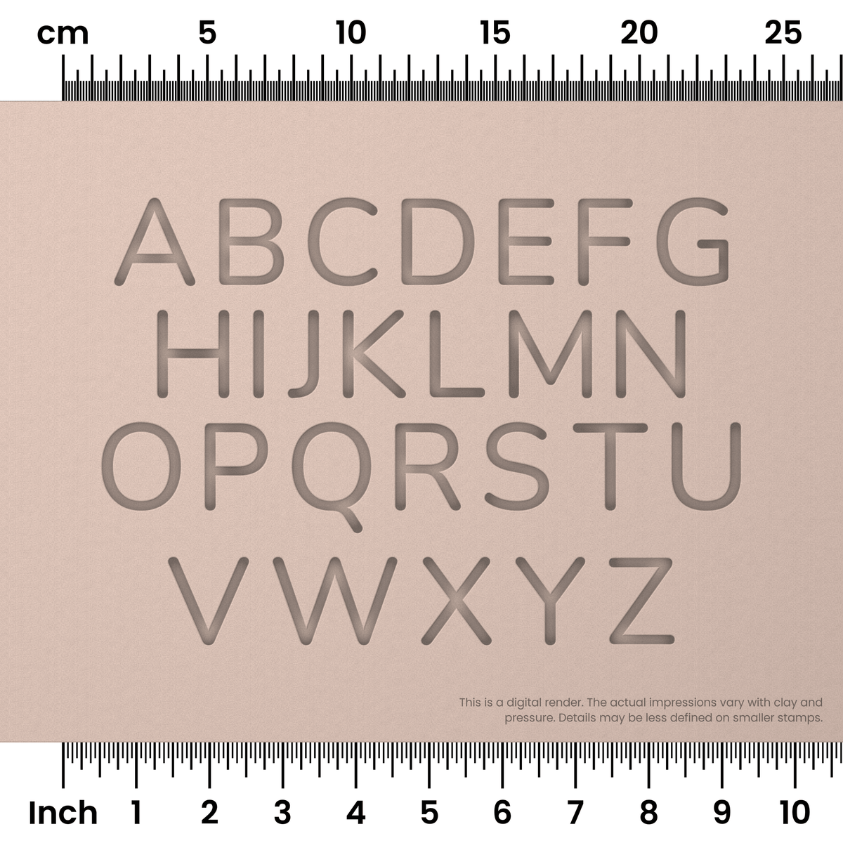 Nunito | All Caps | Alphabet Stamp Sets - Ceramind® Tools