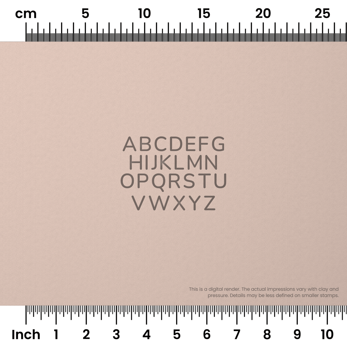 Nunito | All Caps | Alphabet Stamp Sets - Ceramind® Tools