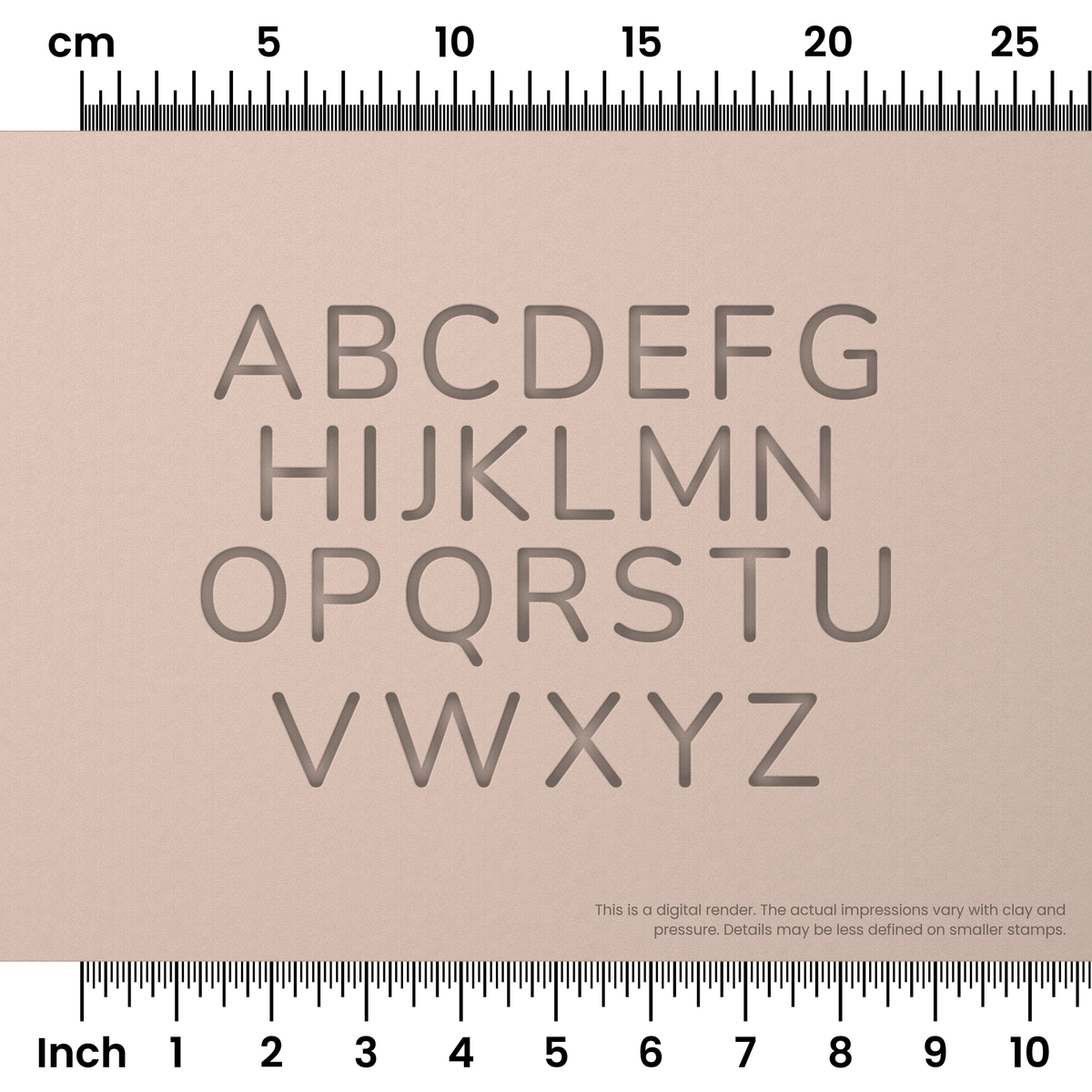 Nunito | All Caps | Alphabet Stamp Sets - Ceramind® Tools