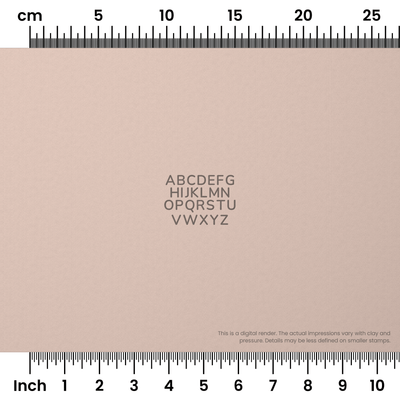 Nunito | All Caps | Alphabet Stamp Sets - Ceramind® Tools