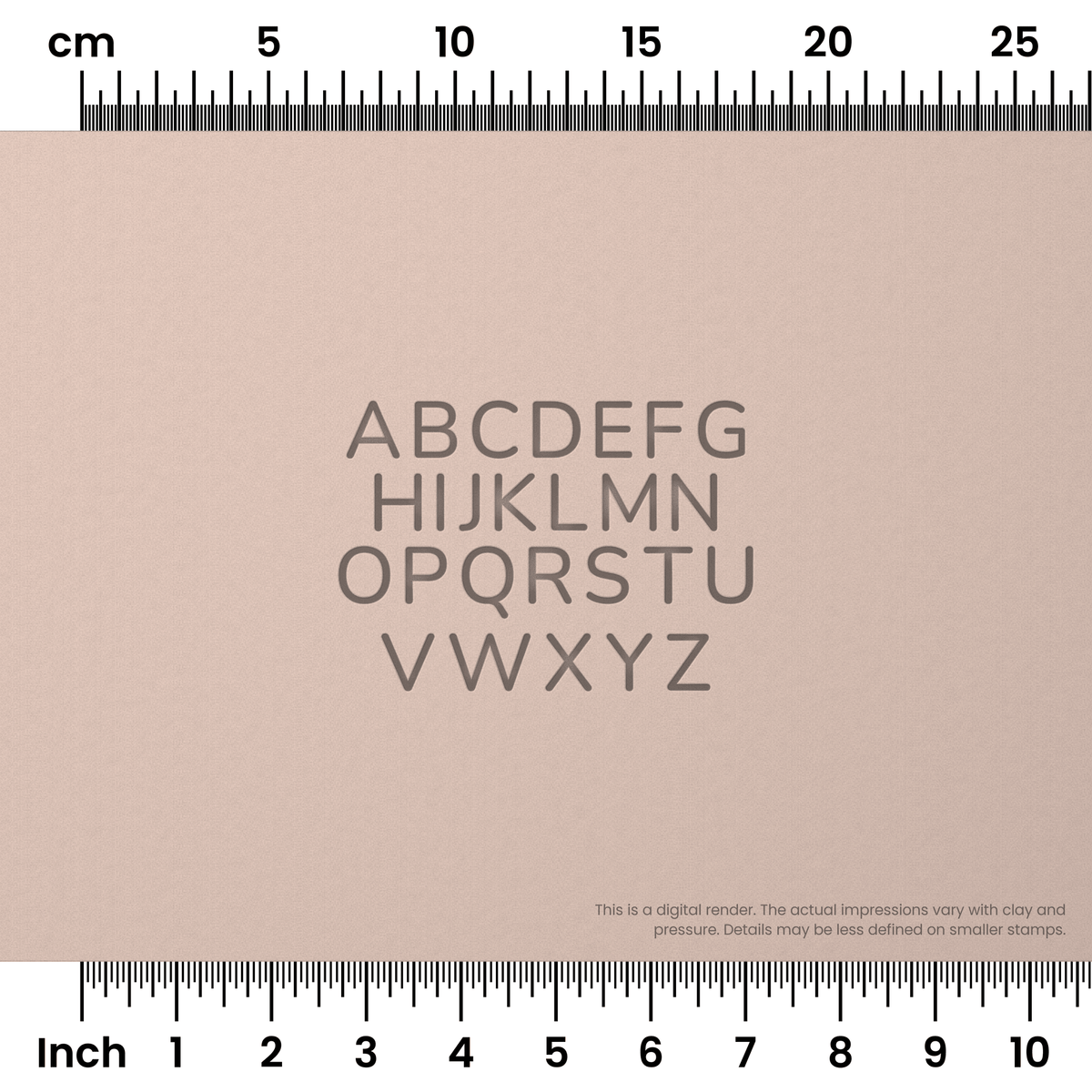 Nunito | All Caps | Alphabet Stamp Sets - Ceramind® Tools