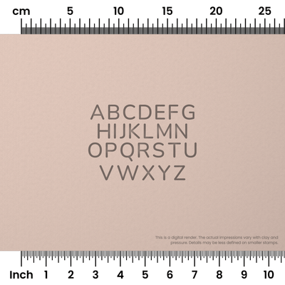 Nunito | All Caps | Alphabet Stamp Sets - Ceramind® Tools