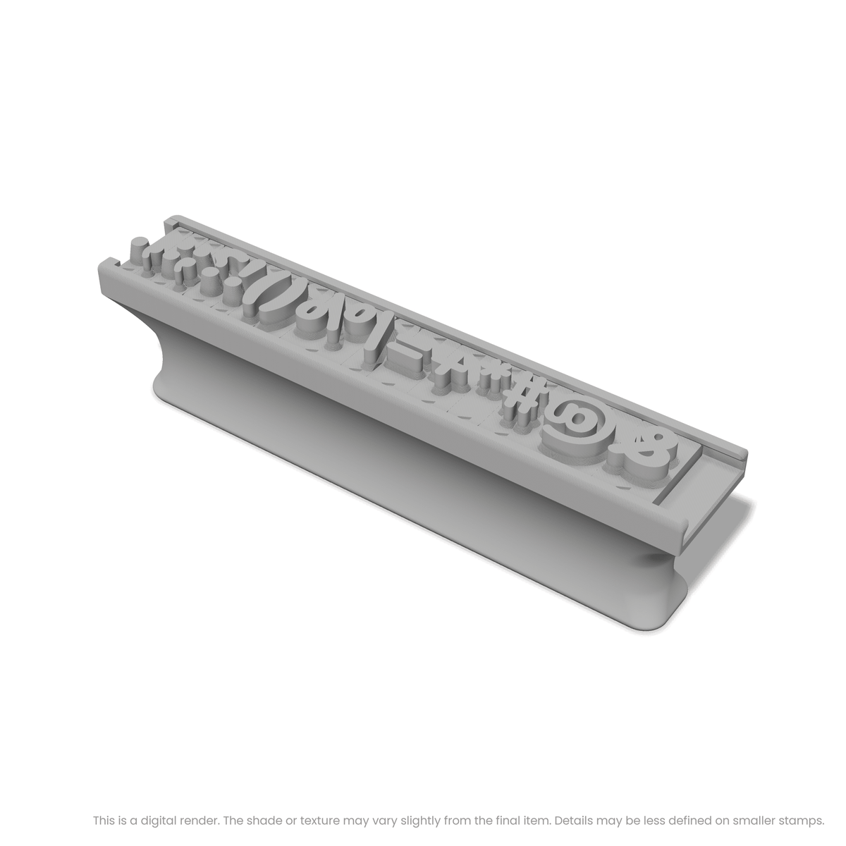 Nunito | Font Rail Stamp Sets | Letters, Numbers, and Symbols - Ceramind® Tools
