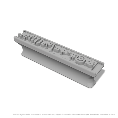 Nunito | Font Rail Stamp Sets | Letters, Numbers, and Symbols - Ceramind® Tools