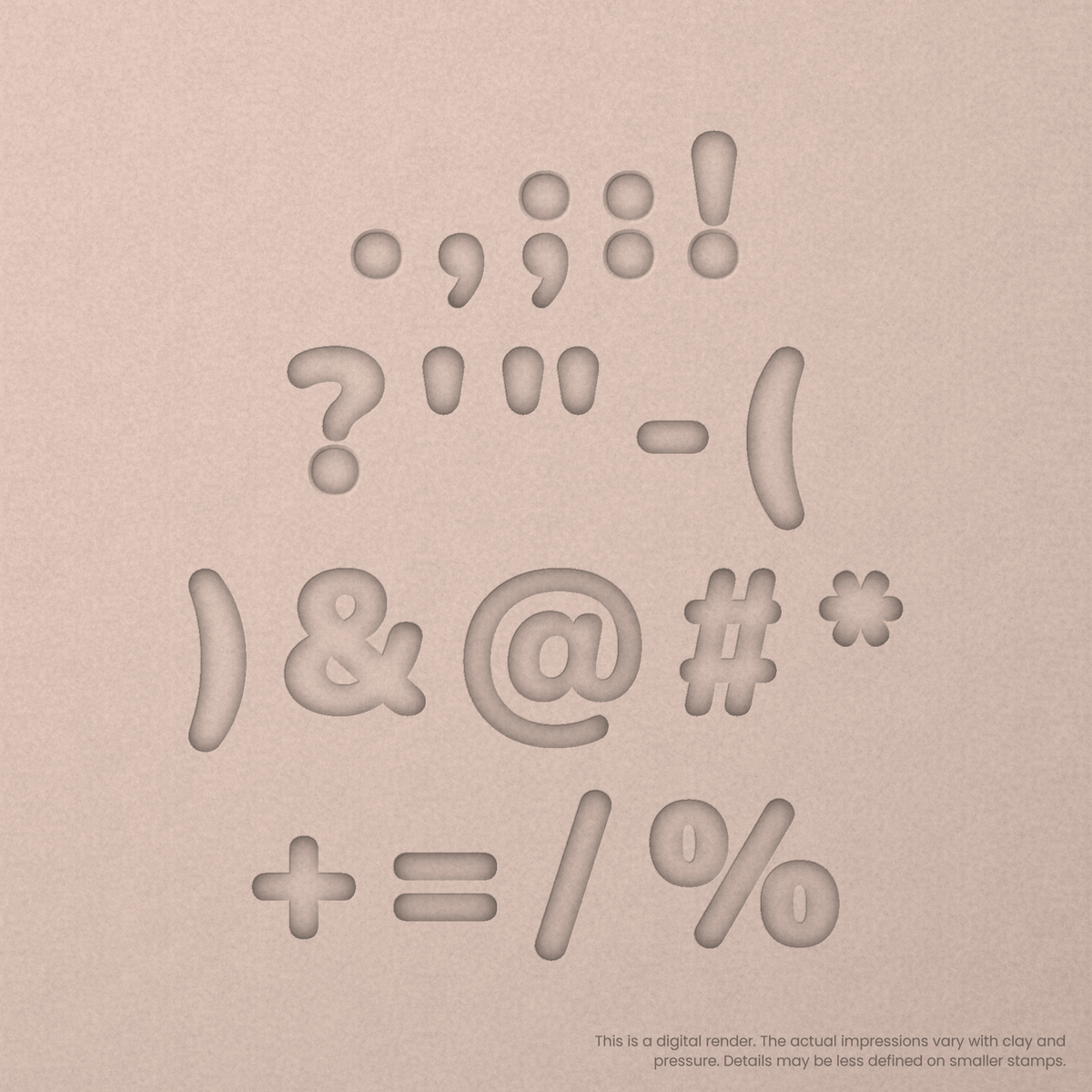 Nunito | Font Rail Stamp Sets | Letters, Numbers, and Symbols - Ceramind® Tools