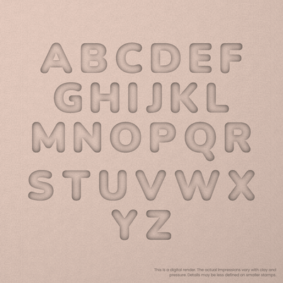 Nunito | Font Rail Stamp Sets | Letters, Numbers, and Symbols - Ceramind® Tools