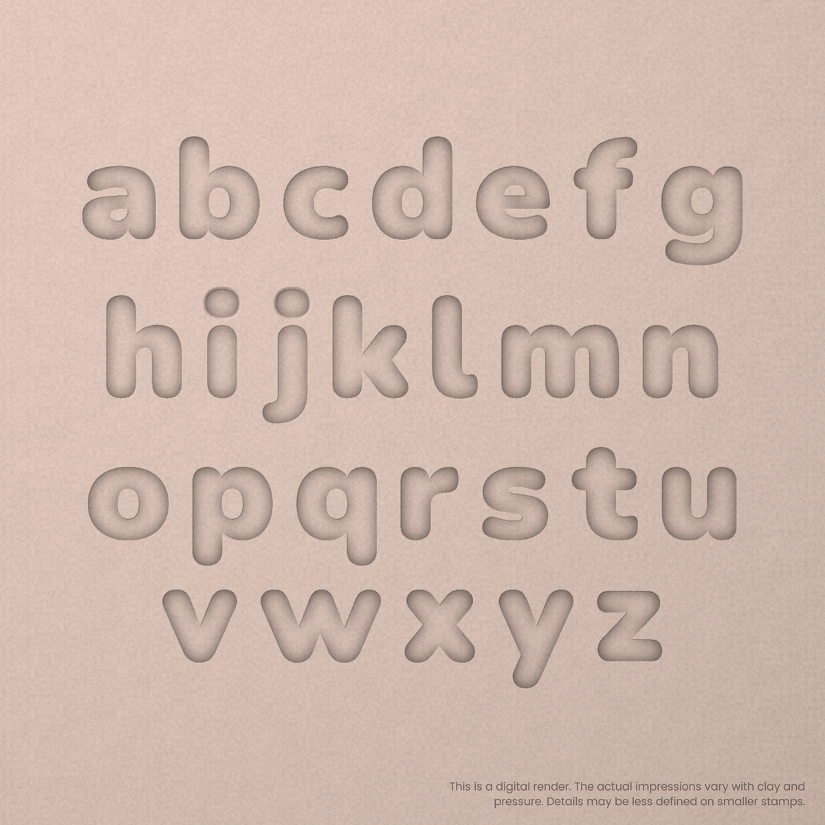 Nunito | Font Rail Stamp Sets | Letters, Numbers, and Symbols - Ceramind® Tools