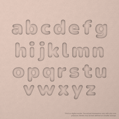 Nunito | Font Rail Stamp Sets | Letters, Numbers, and Symbols - Ceramind® Tools