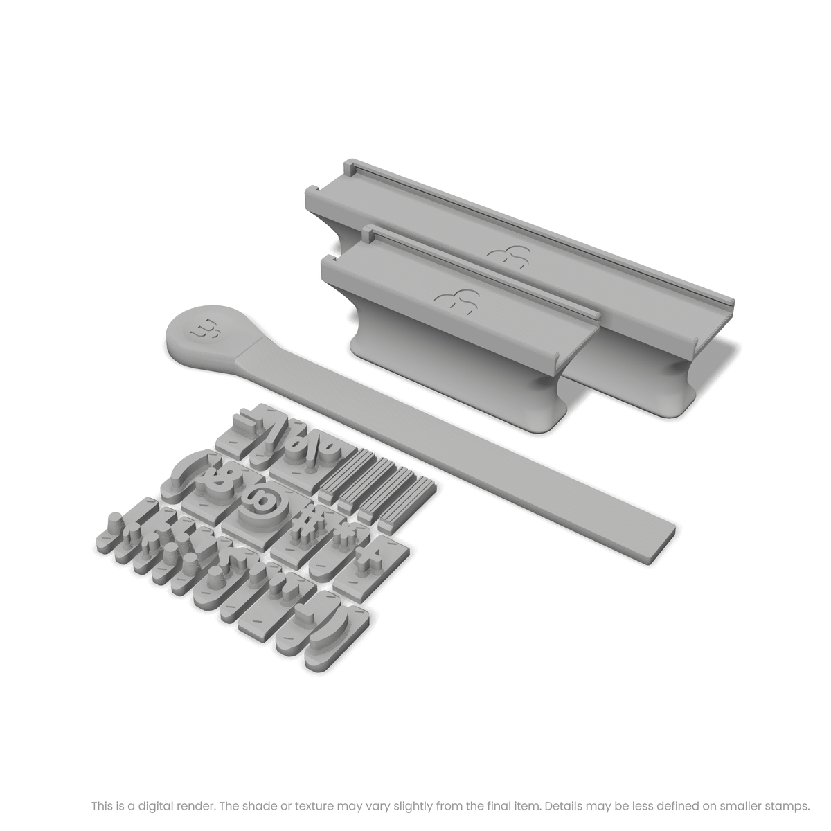 Nunito | Font Rail Stamp Sets | Letters, Numbers, and Symbols - Ceramind® Tools