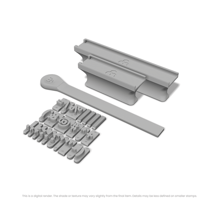 Nunito | Font Rail Stamp Sets | Letters, Numbers, and Symbols - Ceramind® Tools