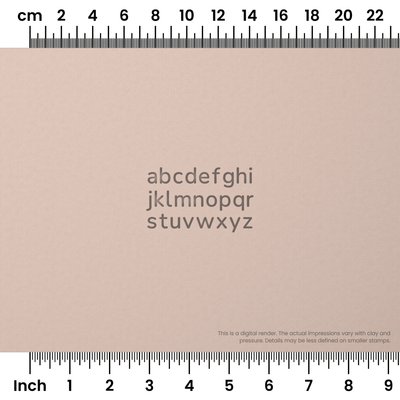 Nunito | Lowercase | Alphabet Stamp Sets - Ceramind® Tools
