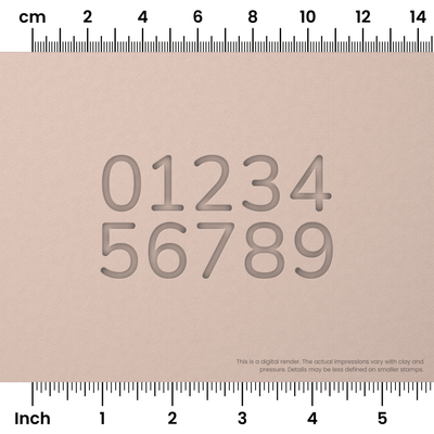 Nunito | Number Stamp Sets - Ceramind® Tools