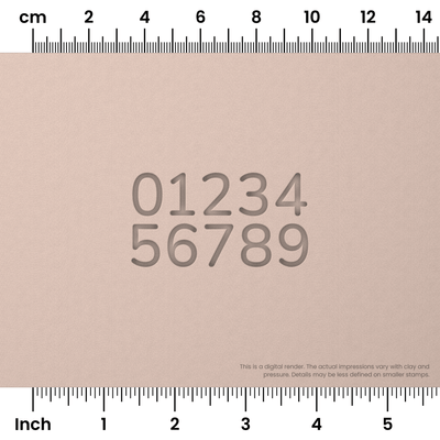 Nunito | Number Stamp Sets - Ceramind® Tools