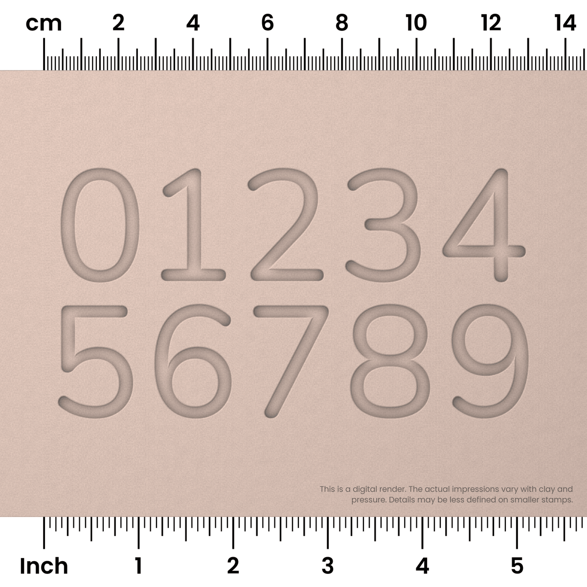 Nunito | Number Stamp Sets - Ceramind® Tools
