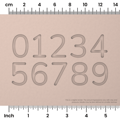 Nunito | Number Stamp Sets - Ceramind® Tools