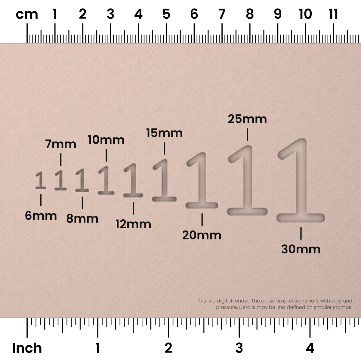 Nunito | Number Stamp Sets - Ceramind® Tools