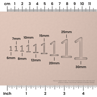 Nunito | Number Stamp Sets - Ceramind® Tools