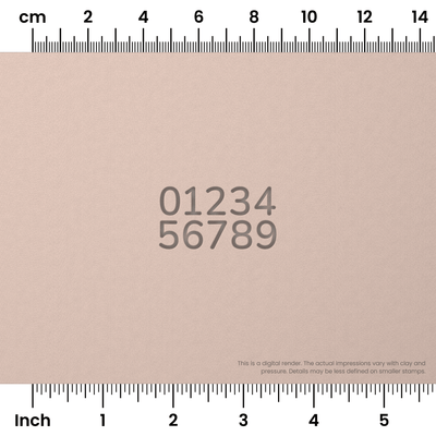 Nunito | Number Stamp Sets - Ceramind® Tools