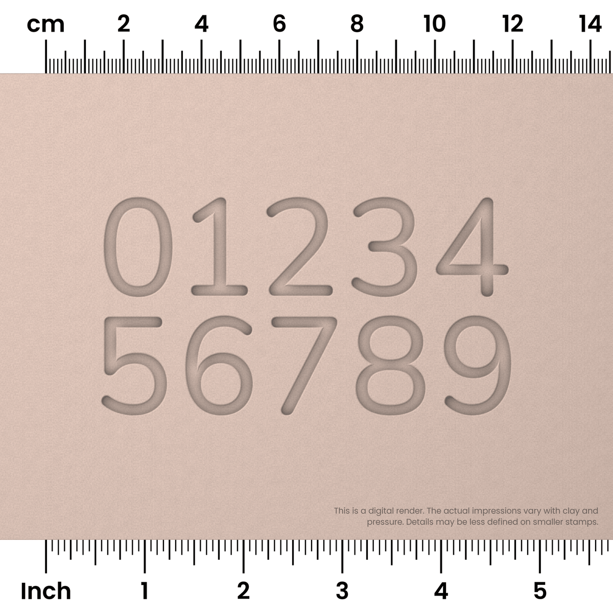 Nunito | Number Stamp Sets - Ceramind® Tools