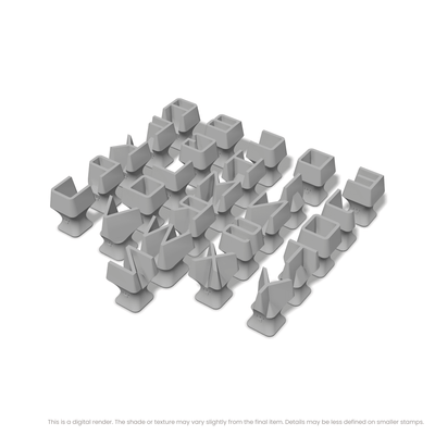 Orbitron | All Caps | Alphabet Stamp Sets - Ceramind® Tools