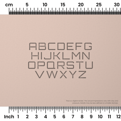 Orbitron | All Caps | Alphabet Stamp Sets - Ceramind® Tools