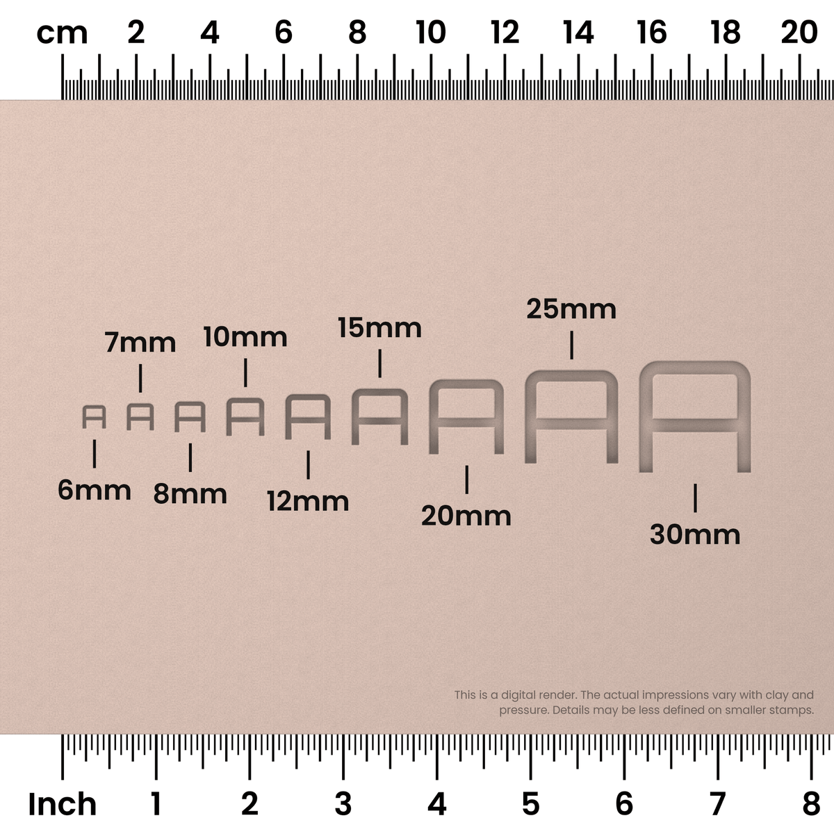 Orbitron | All Caps | Alphabet Stamp Sets - Ceramind® Tools