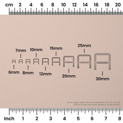 Orbitron | All Caps | Alphabet Stamp Sets - Ceramind® Tools