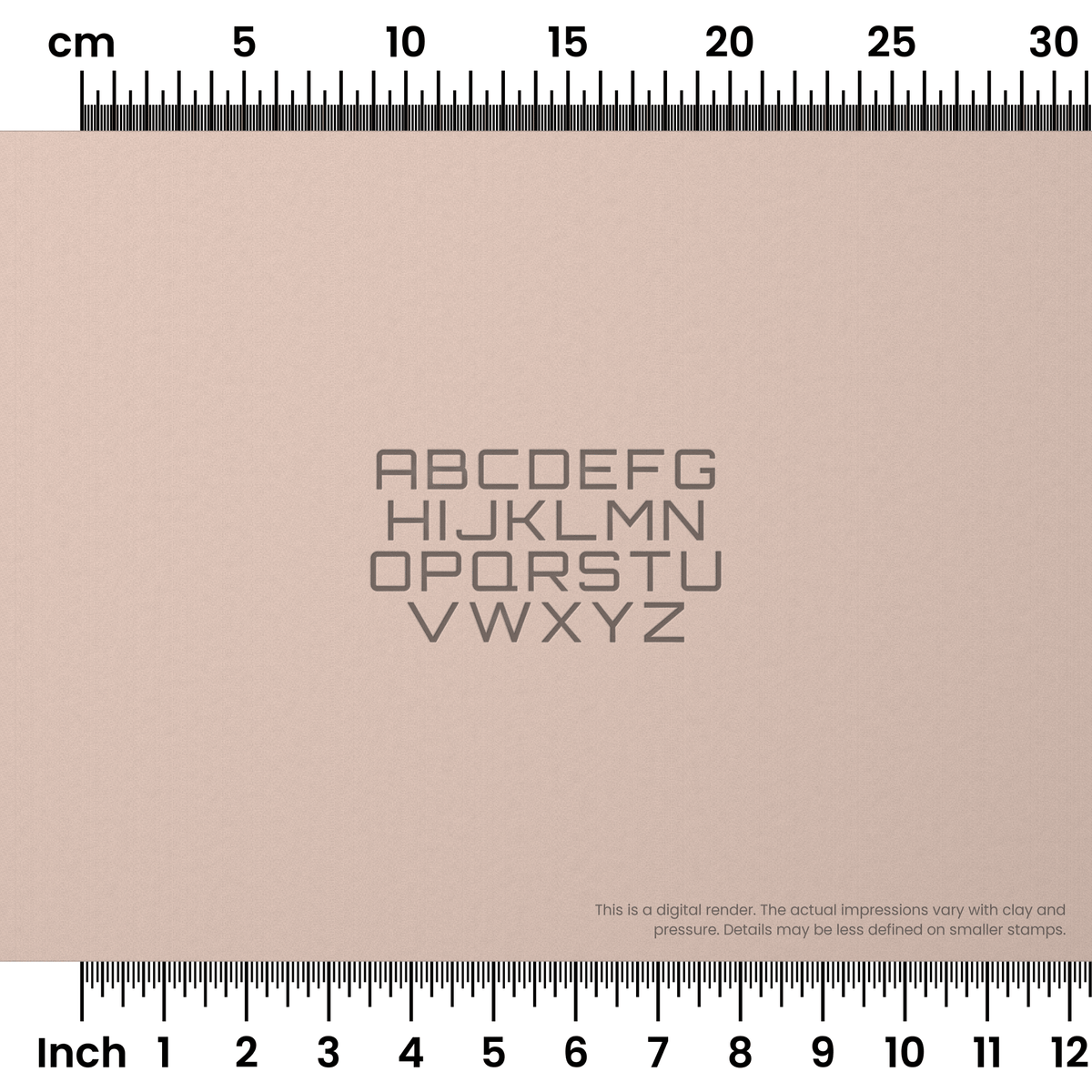 Orbitron | All Caps | Alphabet Stamp Sets - Ceramind® Tools