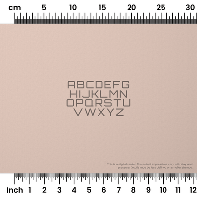 Orbitron | All Caps | Alphabet Stamp Sets - Ceramind® Tools