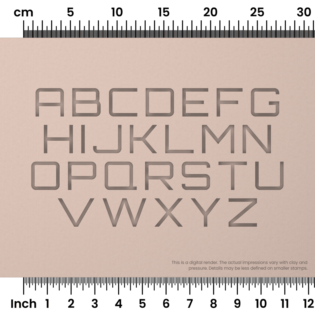Orbitron | All Caps | Alphabet Stamp Sets - Ceramind® Tools