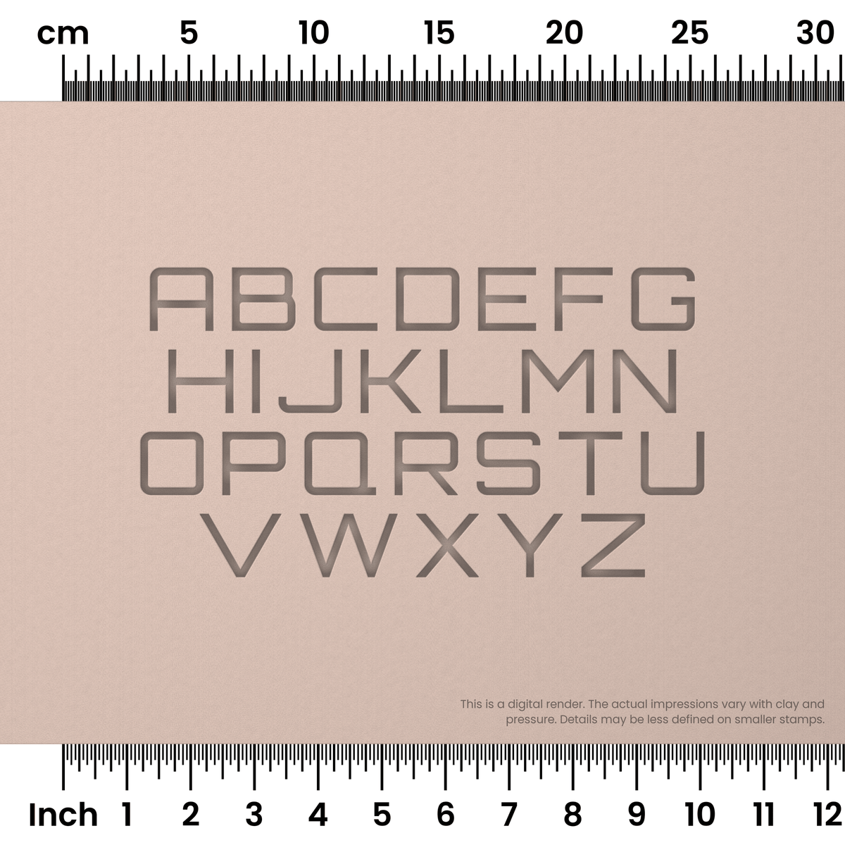 Orbitron | All Caps | Alphabet Stamp Sets - Ceramind® Tools