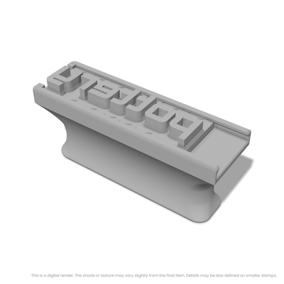 Orbitron | Font Rail Stamp Sets | Letters, Numbers, and Symbols - Ceramind® Tools