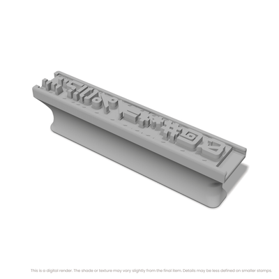 Orbitron | Font Rail Stamp Sets | Letters, Numbers, and Symbols - Ceramind® Tools