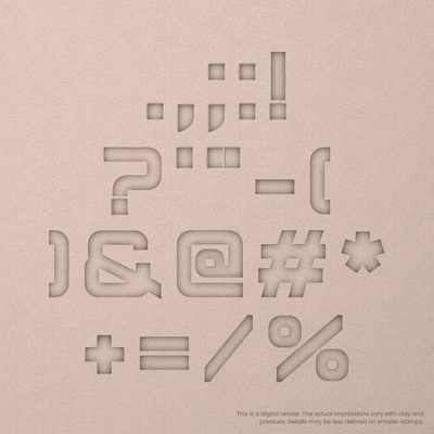 Orbitron | Font Rail Stamp Sets | Letters, Numbers, and Symbols - Ceramind® Tools