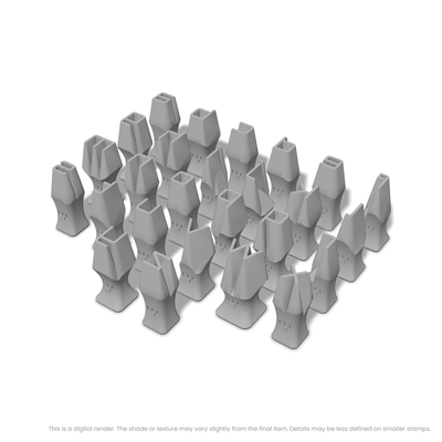 Orbitron | Lowercase | Alphabet Stamp Sets - Ceramind® Tools